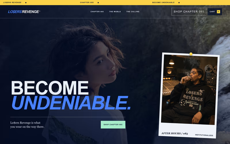 Lo$ers Revenge homepage