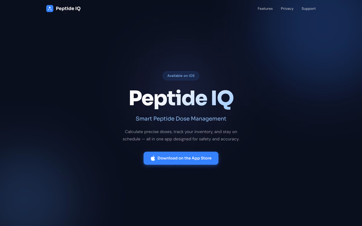 Screenshot of Peptide IQ