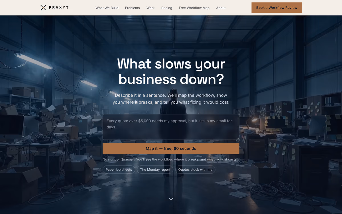 Screenshot of Praxyt
